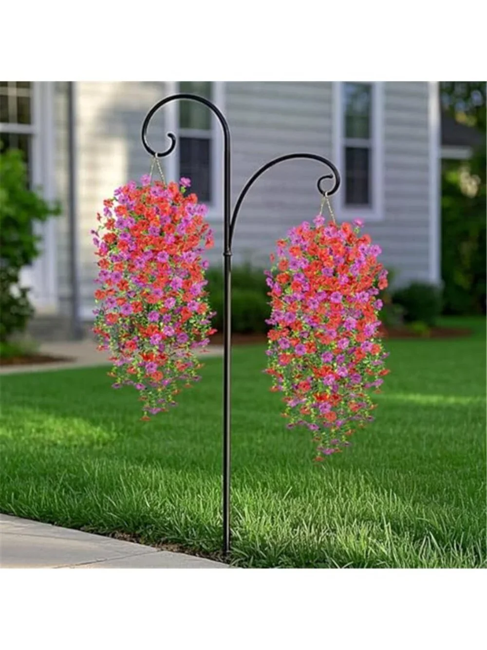 Artificial Hanging Orchid Flowers UV Resistant Silk Outdoor Garden Decor